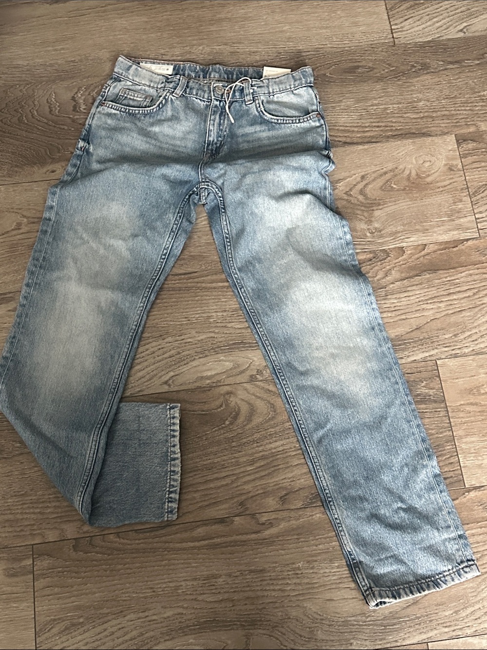 Zara Light Blue Relaxed Fit Men's Jeans
